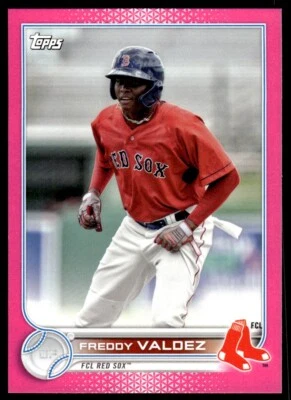 2022 Topps Pro Debut Fuchsia Freddy Valdez 013/199 FCL Red Sox #PD-194 - Image 1 of 2