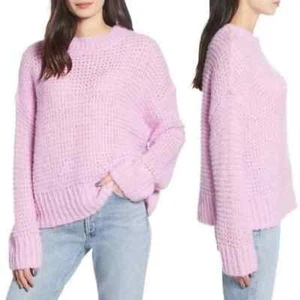 Chelsea28 offener Strick Wollmischung Pullover rosa klein - Bild 1 von 11