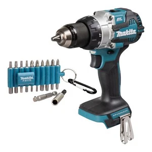 Makita DHP 489 Z Akku Schlagbohrschrauber 18 V 73 Nm Brushless + 22 tlg. Bit Set - Bild 1 von 5