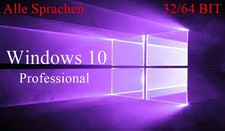 Windows 10 Pro Professional 32 / 64 Bit Vollversion Product Key Online Erhalten