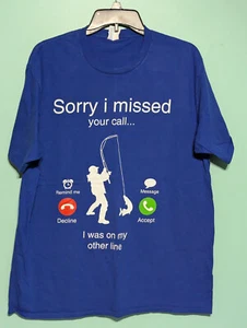 Camiseta vintage Port N Company lo siento me perdí tu llamada estaba en otra línea talla - Imagen 1 de 7