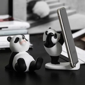 Kawaii Phone Stand Resin Cute Phone Holder for Desk Panda Cell Phone Stand - Photo 1 sur 18