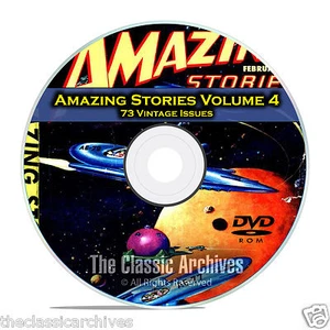 Amazing Stories Band 4, 73 Vintage Pulp Magazin, Belletristik, Hugo Gernsbeck DVD C34 - Bild 1 von 6