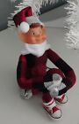Handmade Pixie Elf on a holiday Vintage like Knee Hugger shelf sitter girl doll
