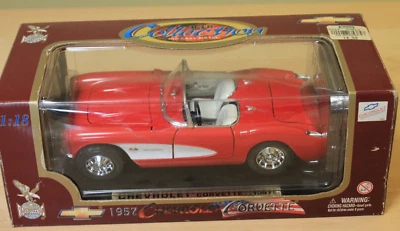 1957 Chevrolet Corvette - Carro modelo fundido escala 1:18 #92018 Road Legends - Imagem 1 de 4