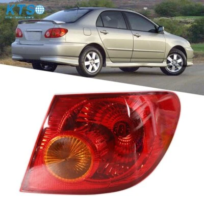 Luces traseras exteriores laterales derecho aptas para Toyota Corolla 2003-2008 halógenas rojas Foto 1 de 4