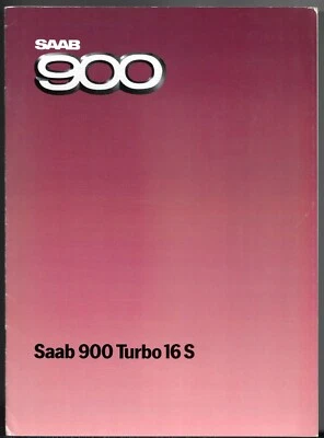 Saab 900 Turbo 16 S 3-dr 1984-85 UK Market Sales Brochure - Image 1 of 2