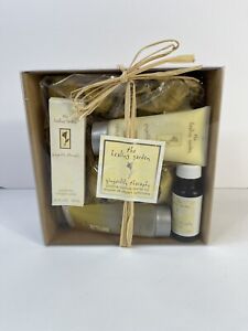 New Healing Garden Gingerlily Therapy 4 Piece Gift Set Oil Lotion Wash Cologne