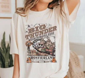 Disney Mickey And Friends Big Thunder Mountain Railroad Tee, The Wildest Ride - Picture 1 of 4