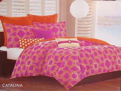 ECHO "CATALINA" 3PC FULL/QUEEN DUVET 2 STANDARD SHAMS SET  NIP  - Image 1 of 3