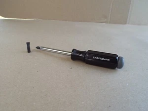 VTG Craftsman 49099 Magnetic Hex Bit Screwdriver w/Bit Storage Handle - Nice ! - Picture 1 of 11