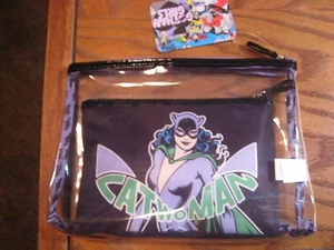 Gothic Girls - Cosmetic Make-Up Bags - Catwoman Clear Bag w/ Clutch - Picture 1 of 6