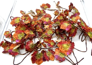 Herbstfarbe glitzernd funkelnd biegsam künstliche Blätter Blumendeko Set (19) - Bild 1 von 5
