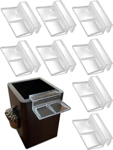 8PCS Aquarium Lid Holder, 6Mm Aquarium Glass Cover Clips, Clear Acrylic Support - Picture 1 of 5