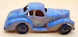 Vintage Lapin 4" Kunststoff 1940er grau & rosa marmoriert Coupe. - Bild 1 von 5