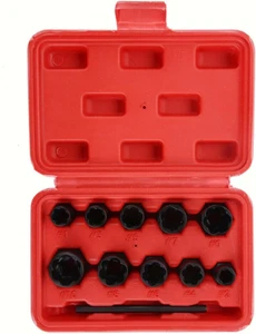 11-Piece Professional Locking Wheel Nut Remover Set, Grip N Twist Sockets for... - Picture 1 of 12