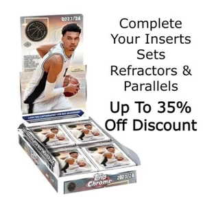 2023-24 Topps Chrome Basketball Base Insert Parallels PYC *Buy More, Save More* - Picture 1 of 161