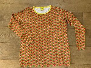 Duns Sweden 100% Organic Cotton Long Sleeved Radish Top XL - Picture 1 of 7