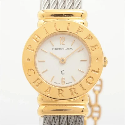 Philippe Charriol St. Tropez 7007901 GP×SS GP×SS QZ White Dial - Image 1 of 4
