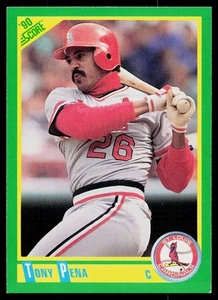 1990 Score - Tony Pena #122 - St. Louis Cardinals *EX* - Picture 1 of 2