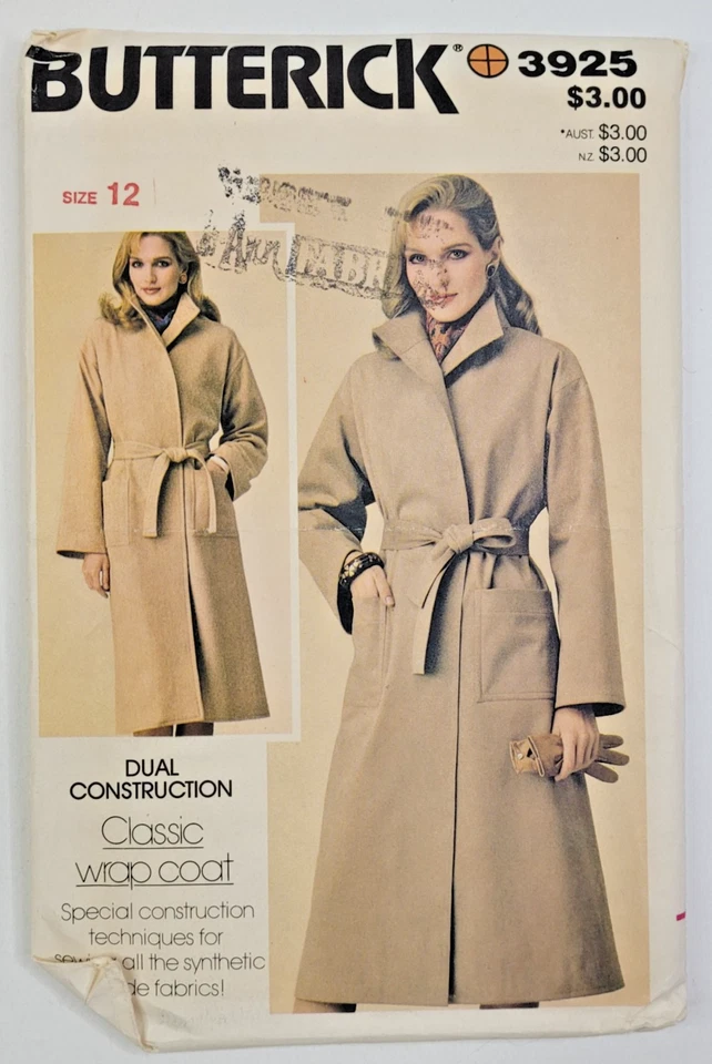 3925 Butterick Sewing Pattern Soft Lined Totes Bags Purses