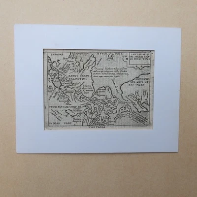SMALL ANTIQUE MAP OF AFRICA - ABYSSINIA, ARABIA - EARLY 1600s - Image 1 of 2