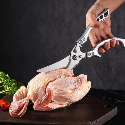 Küchenschere Geflügelschere für Fleisch Fisch Geflügel Knochenbrecher Edelstahl - Bild 1 von 4