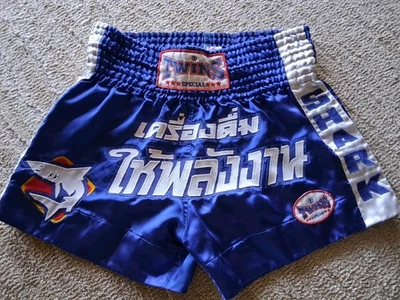 Pantalones Cortos Especiales Muay Thai Twins Talla L Grandes Azul Kickboxing Artes Marciales Foto 1 de 2