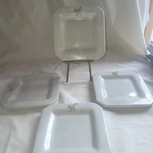 Godinger & Co Provence Hahn 8,5" Quadratisch Salat Dessert/Brot Teller 4er Set - Bild 1 von 10