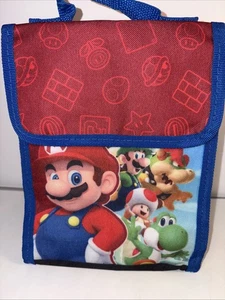 Bolsa de almuerzo para niños Nintendo Super Mario Luigi Yoshi & Bowser usada en excelente estado - Imagen 1 de 9