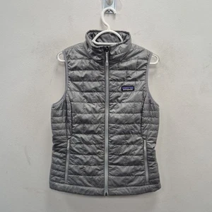 Patagonia Women's Nano Puff Lightweight Insulated Grey Gilet Vest Size Small - Picture 1 of 8
