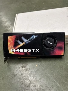 MSI NVIDIA GeForce GTX 465 (N465GTXM2D1G) 1GB GDDR5 SDRAM PCI Express x16... - Picture 1 of 4