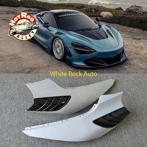 HALF CARBON FIBER FRONT BUMPER SIDE FENDER COVER FOR MCLAREN 720S RYFT STYLE - Picture 1 of 8