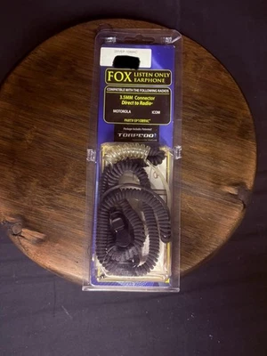 FOX CT Listen-Only Earpiece EP1089XC w/ Clear-Coiled Tube By Earphone Connection - Image 1 of 4