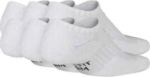 Nike L99942 White 6-Pk No-Show Cushioned Crew Socks Unisex Size M - Picture 1 of 2