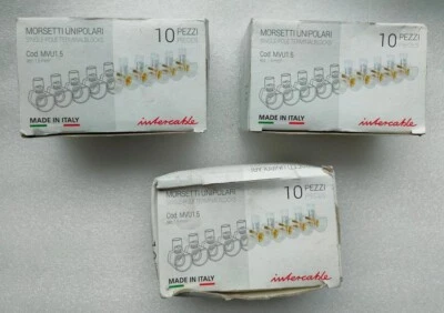 INTERKABEL MORSETTI UNIPOLARI EINPOLIGE TERMINALBLÖCKE 1,5 MM 450 V 3 STÜCK - Bild 1 von 4