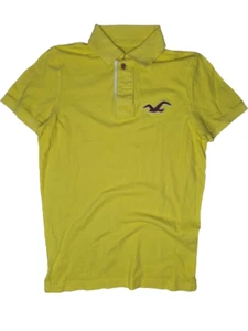 Hollister Damen Poloshirt Gr.S gelb Polo shirt Sommer Logo - Bild 1 von 3