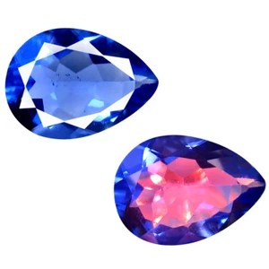 5.81 ct Grand looking Pear (14 x 10 mm) Brazil Color Change Fluorite Gemstone - Picture 1 of 3