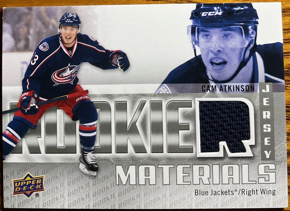 2011-12 Upper Deck Rookie Materials Cam Atkinson #RM-CA Columbus Blue Jackets - Image 1 of 2