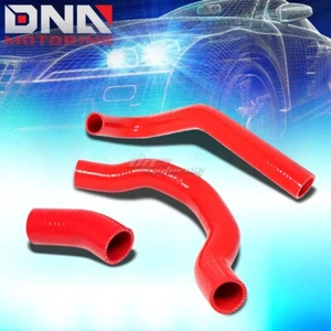 FOR 240SX SILVIA S13 CA18DET RED 4-LAYERS 3PLY RADIATOR SILICONE HOSE PIPING KIT - Foto 1 di 1