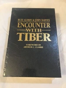 SEALED Buzz Aldrin & John Barnes Encounter With Tiber Flat Signed Book Autograph - Picture 1 of 8