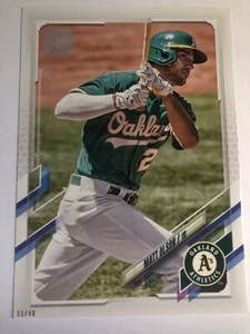 2021 Topps Series 1 Jumbo 5x7 01/49 Matt Olson Athletics 218 - Picture 1 of 1