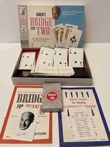 Vintage Goren's Bridge For Two Game No. 4401 Milton Bradley 1964 Complete - Picture 1 of 12