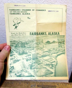 vintage 1959 Fairbanks Alaska Visitors guide advertisement, great old photos - Picture 1 of 10
