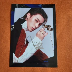 ATEEZ ateez SAN Autographed Signed Photo 5*7 K-POP Collection Gifts 202411 - Picture 1 of 1