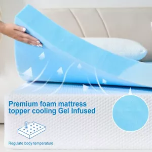 Promotional Products-Foam Mattress Topper Soft 2/3 Inch Twin Full Queen King - Picture 1 of 6