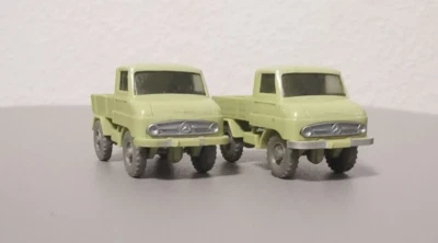 2 x Wiking Modelle MB Unimog 411 LKW ohne OVP Vintage 60er - Bild 1 von 4
