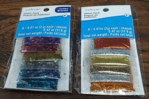 LOT 2 Packs Glitter Packs - Creatology - 12 Total 2 Grams each 1 Jumbo 👸 💘 ✌ - Picture 1 of 4