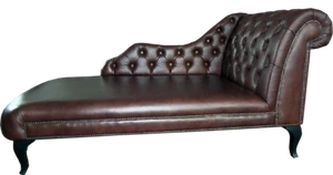 Chaise Lounge Liege Chesterfield Polster Liegen Leder Sofa Relax Chaiselounge - Bild 1 von 11