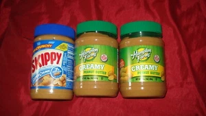 Hampton Farms cremosa mantequilla de maní llena de proteínas talla 16 oz 1 lb 2. 1 SKIPPY - Imagen 1 de 15